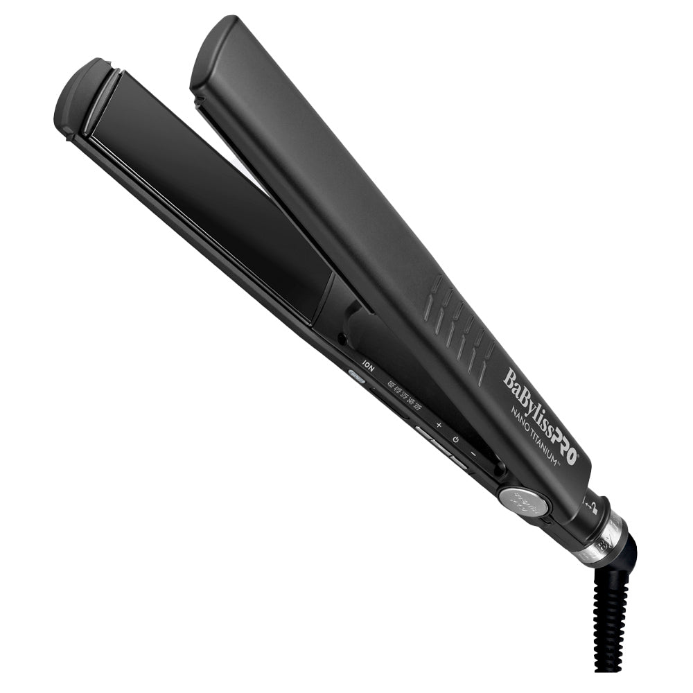 BaBylissPRO Nano Titanium Dual Ionic 1-1/4" Flat Iron - Matte Black
